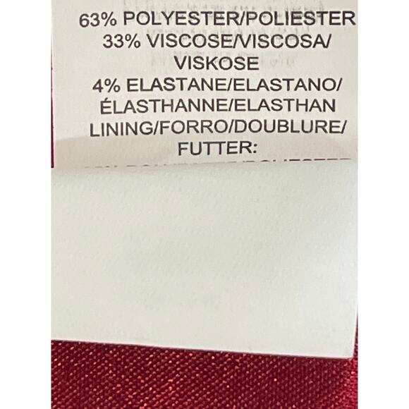 Rachel Roy Women's Red Strapless Sleeveless Peplum Bustier Tube Blouse Top Sz 0 - Picture 4 of 4